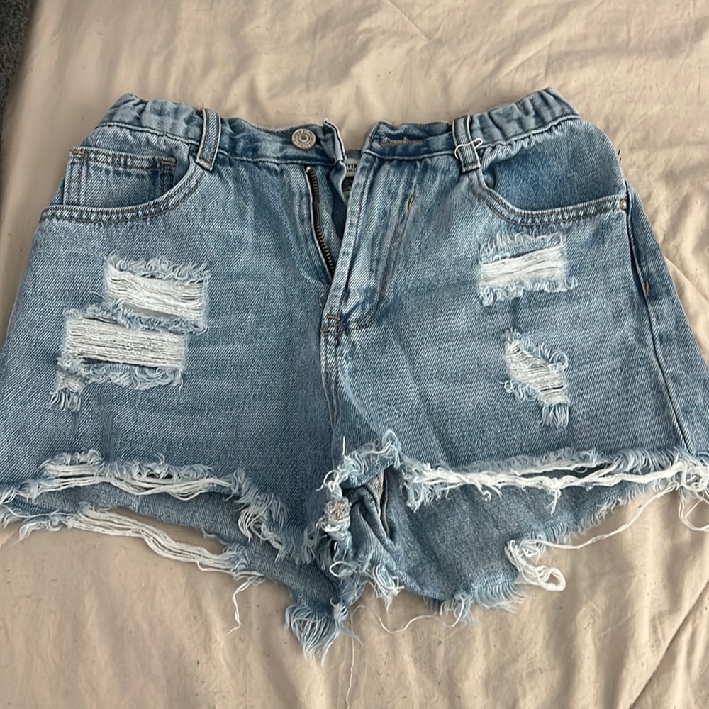 High rise Jean shorts